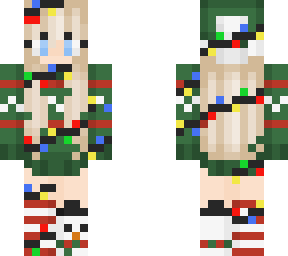 christmas girl with lights