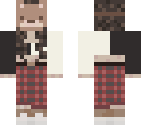 cute christmas bear mask girl