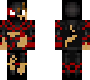 darck spiderman whit destroyed armor
