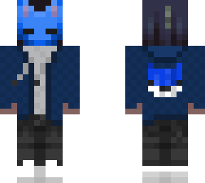 fox man blue