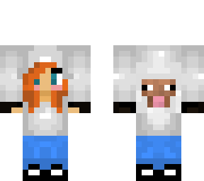 girl whit sheep shirt
