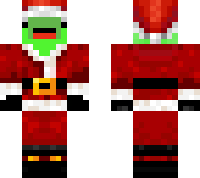 green faced santa