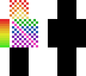 illusion rainbow and black