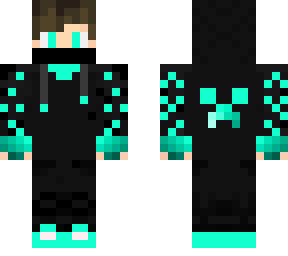 neon blue gamer boy