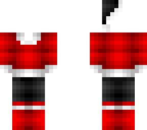 ob - black red & white xmas suit