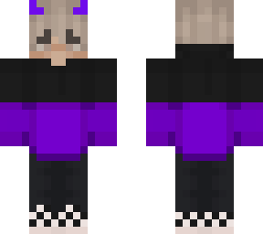 purple eboy with purple horns