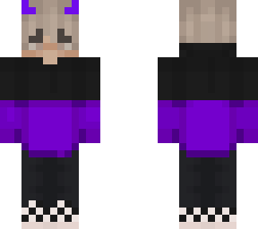 purple eboy with purple horns
