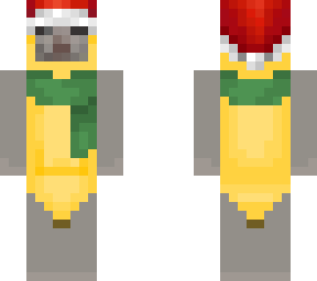 santa hat banana cat