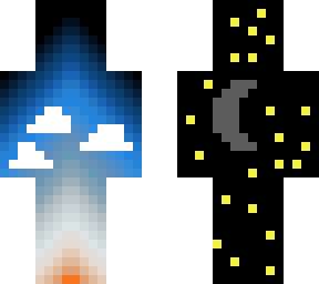 sunrise and nighttime
