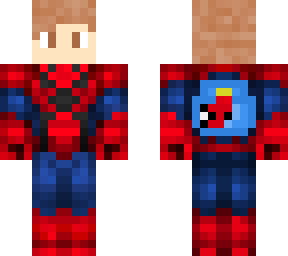 alex con el traje de spiderman