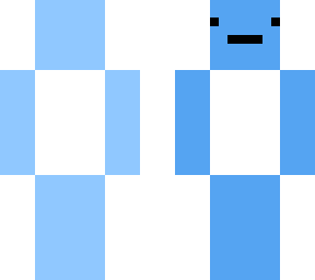 blue face