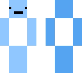 blue face