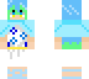 blue flowers with cloak