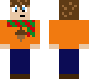 boy with acorn shirt and scarf v.2