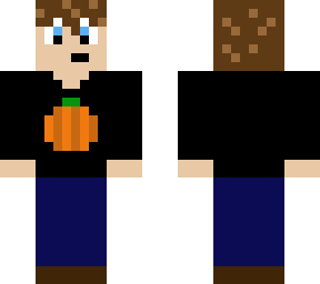 boy with pumpkin shirt