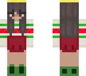 christmas themed girl skin