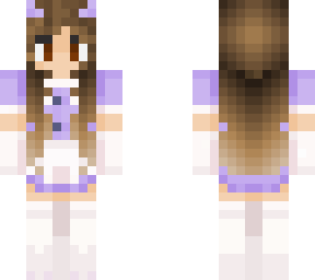 cute purple maid