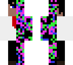 half glitch half man skin