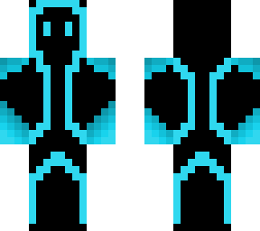 neon black man (neon blue,black)