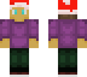 person with christmas hat