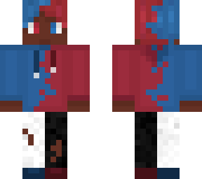 red and blue