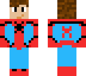 spider man p.t.6 homecoming suit, (tom holland. remastered two skins lol)