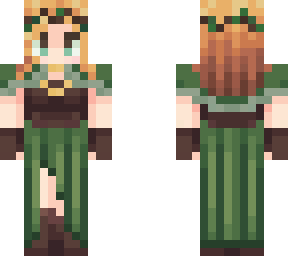 2 woodland girl w/ more gold