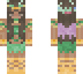 brown green fairy girl