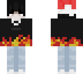 eboy w/ santa hat flame sweatshirt