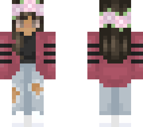 edit of silen flowers skin by rainbowf