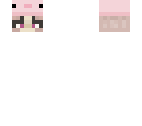head with pink axolotl hat