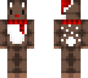 reindeer w/ red hat & scarf