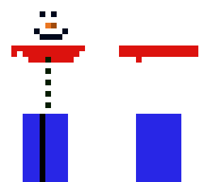 snowman with a scarf on
