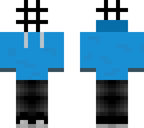 white rubix cube blue hoodie
