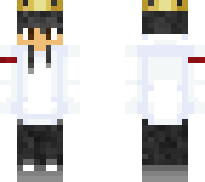 white sweater red band