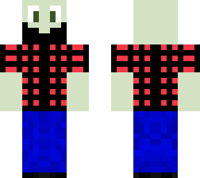 bald man in plaid