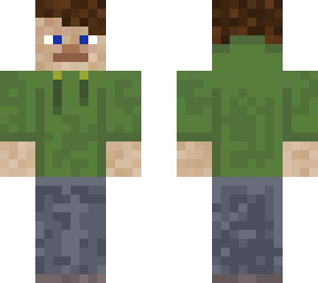 green hoodie