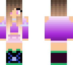 pale pink and purple girl