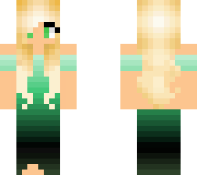 prom girl (sea foam to green)