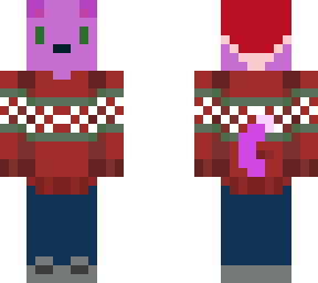 purple christmas wolf