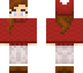 red winter girl