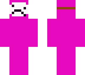 sad pink mask