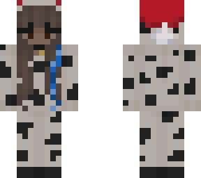some cow skin for christmas and colored hair streak