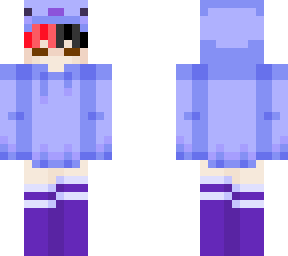 split dye blue axolotl femboy