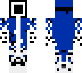 squid game character black and white