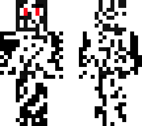 white and black