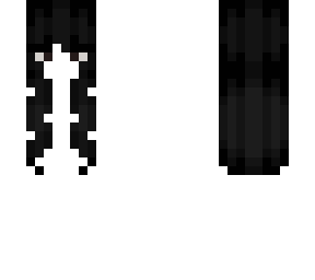 - lightly shaded hair base (black // girl) -