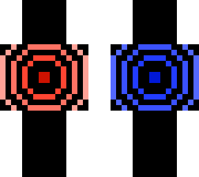 blue and red