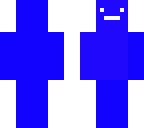 blue face