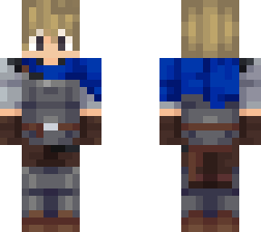 blue knight (man, white with blonde hair)
